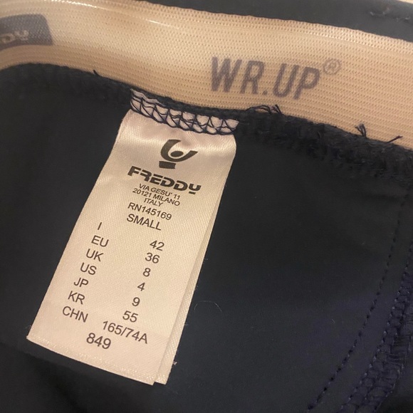 Navy Blue Freddy WR. UP Pants Brand New - Picture 2 of 3